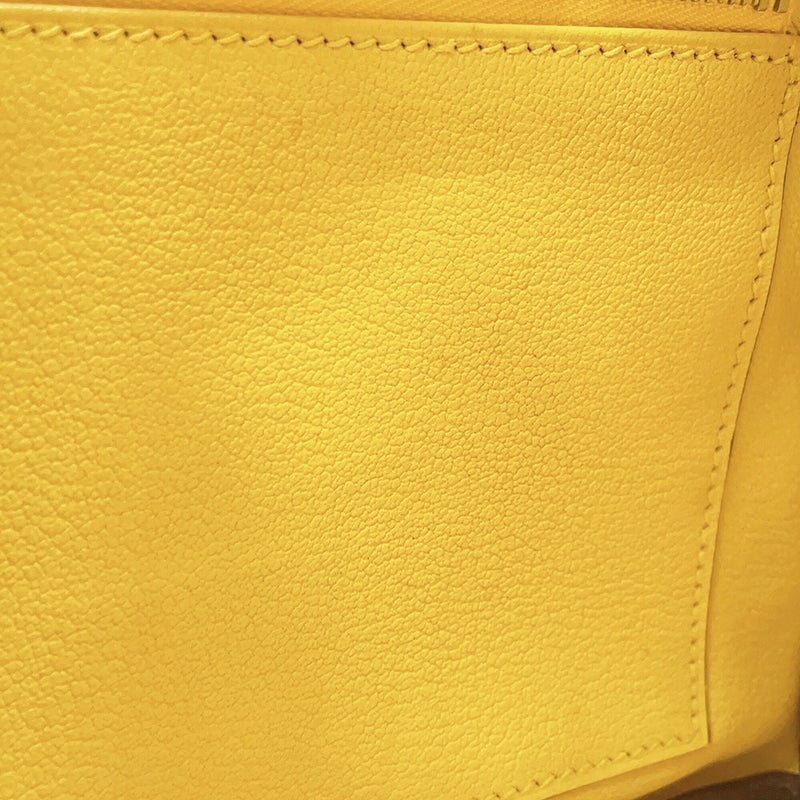 エルメス バーキン25 ジョーヌナプル/シルバー金具 トリヨンノビーヨ D刻印 HERMES Birkin ハンドバッグ