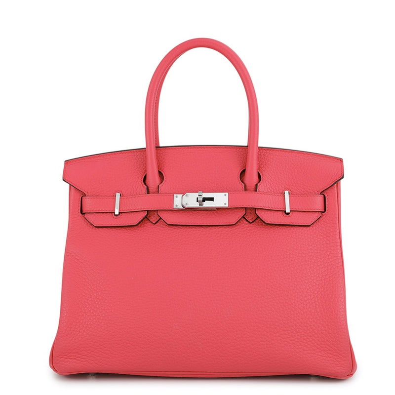 エルメス バーキン30 ローズエクストリーム/シルバー金具 トゴ D刻印 HERMES Birkin ハンドバッグ