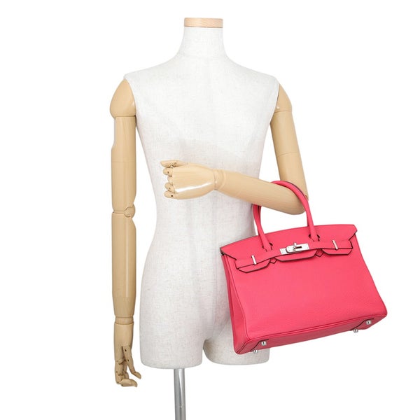 エルメス バーキン30 ローズエクストリーム/シルバー金具 トゴ D刻印 HERMES Birkin ハンドバッグ