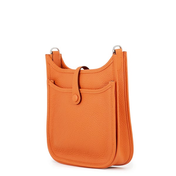 エルメス ショルダーバッグ エブリン3 23 オレンジ/シルバー金具 トリヨンクレマンス G刻印 HERMES Evelyne