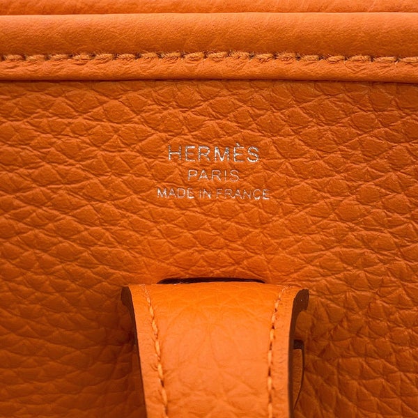 エルメス ショルダーバッグ エブリン3 23 オレンジ/シルバー金具 トリヨンクレマンス G刻印 HERMES Evelyne
