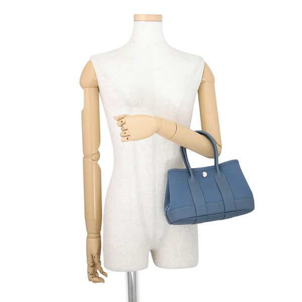 エルメス トートバッグ ネオ・ガーデン 23 ガーデンパーティ ブルートンペット/シルバー金具 トワルオフィシエ/ネゴンダ G刻印