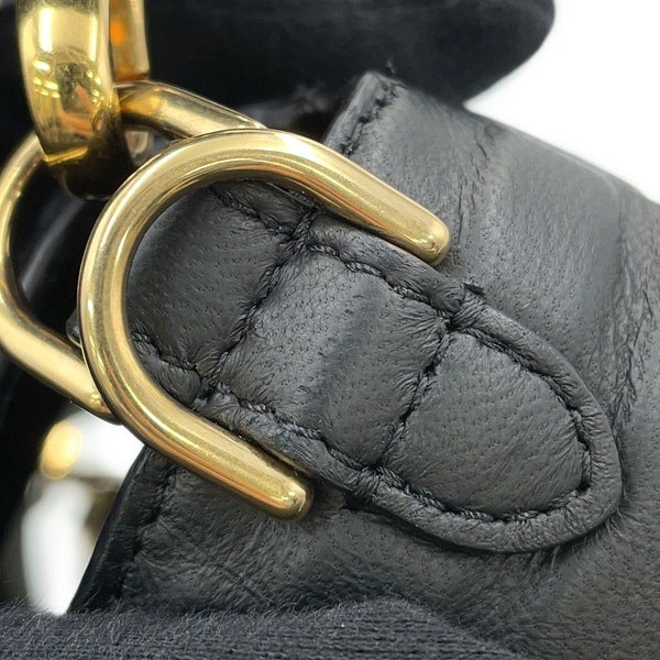 フェンディ ショルダーバッグ FFモチーフ バゲット ラムスキン 8BR600 FENDI 2way ブラック