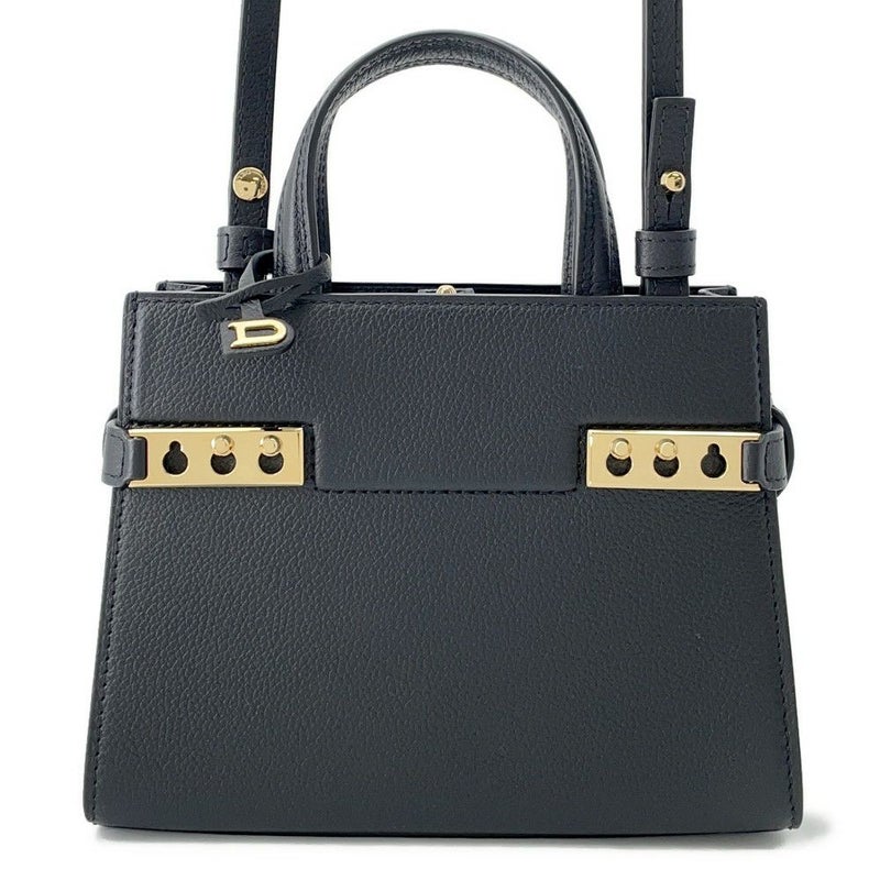 デルヴォ― ハンドバッグ タンペート クラッシュ スモール カーフレザー AA0617AFL0 Delvaux 2way 黒 デルボー