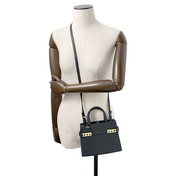 デルヴォ― ハンドバッグ タンペート クラッシュ スモール カーフレザー AA0617AFL0 Delvaux 2way 黒 デルボー