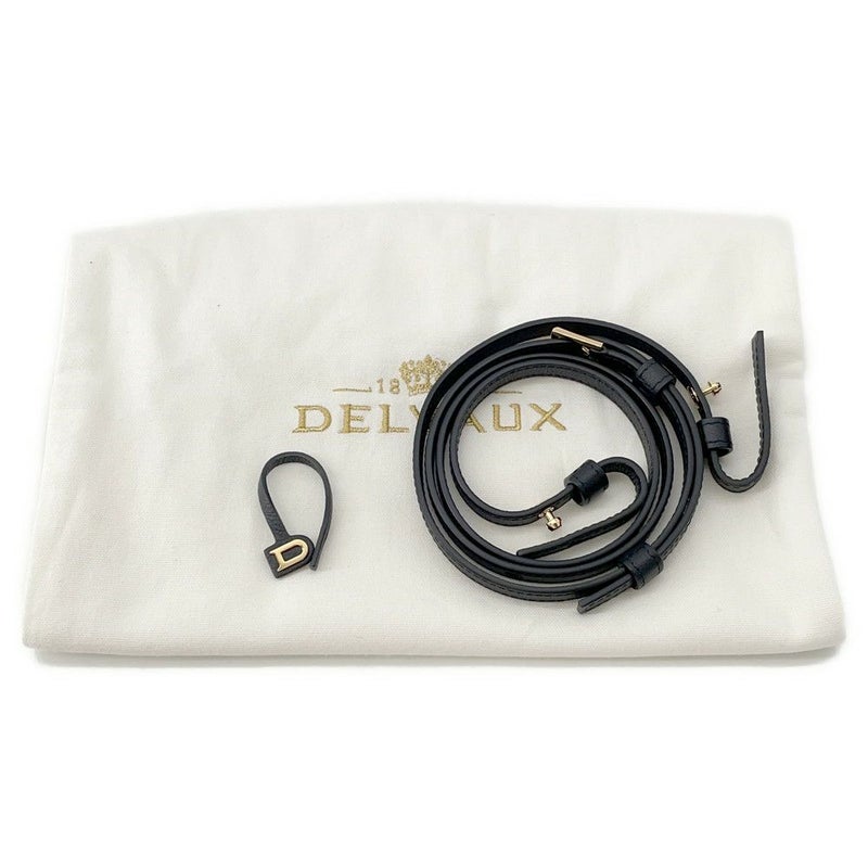 デルヴォ― ハンドバッグ タンペート クラッシュ スモール カーフレザー AA0617AFL0 Delvaux 2way 黒 デルボー