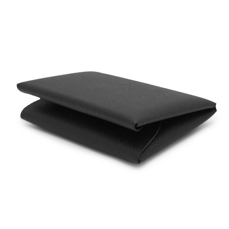 エルメス コインケース カルヴィ デュオ ブラック/シルバー金具 エプソン K刻印 黒