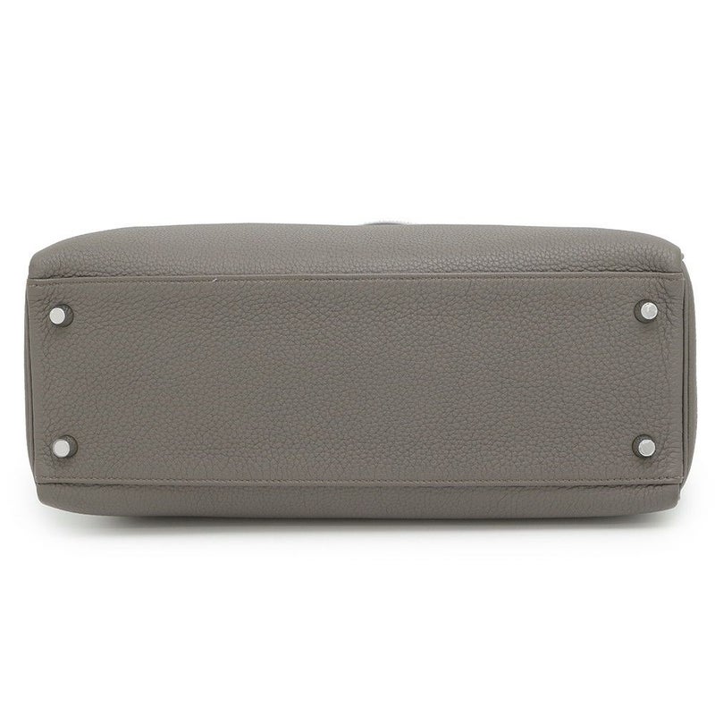 エルメス ハンドバッグ ケリー32 内縫い エタン/シルバー金具 トリヨンクレマンス A刻印 2wayショルダー