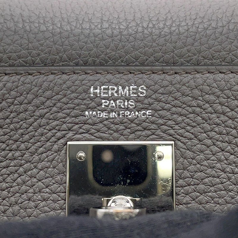 エルメス ハンドバッグ ケリー32 内縫い エタン/シルバー金具 トリヨンクレマンス A刻印 2wayショルダー