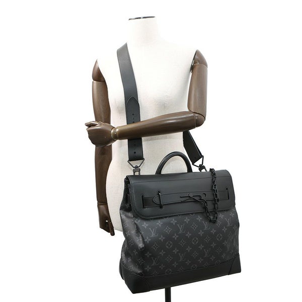 ルイヴィトン ハンドバッグ モノグラム・エクリプス スティーマーPM M44731 2way 黒 ブラック