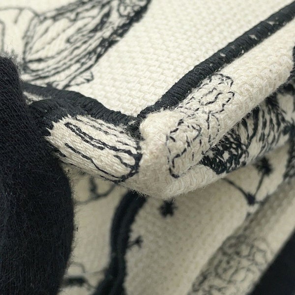 クリスチャン・ディオール トートバッグ ブックトート ゾディアック エンブロイダリー ミディアム M1296ZRHZ 白 黒