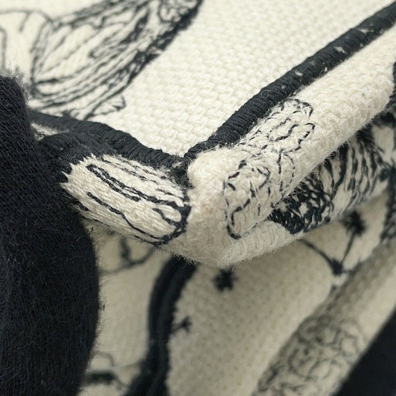 クリスチャン・ディオール トートバッグ ブックトート ゾディアック エンブロイダリー ミディアム M1296ZRHZ 白 黒