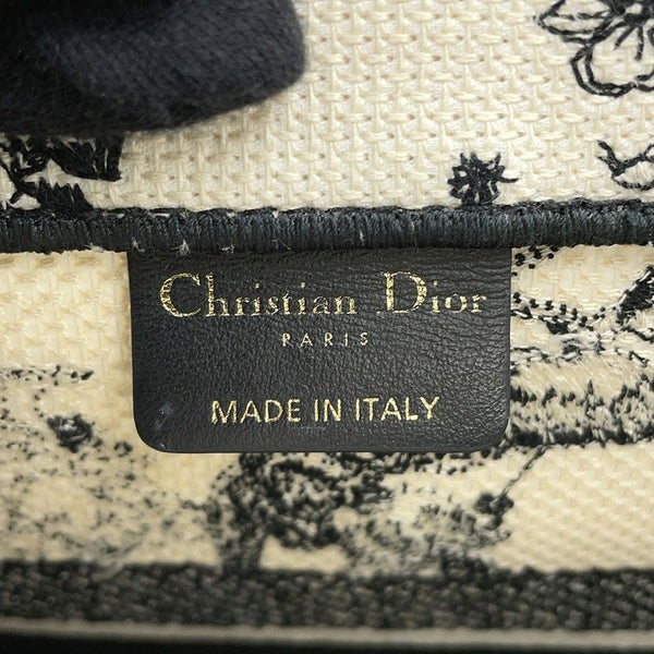 クリスチャン・ディオール トートバッグ ブックトート ゾディアック エンブロイダリー ミディアム M1296ZRHZ 白 黒