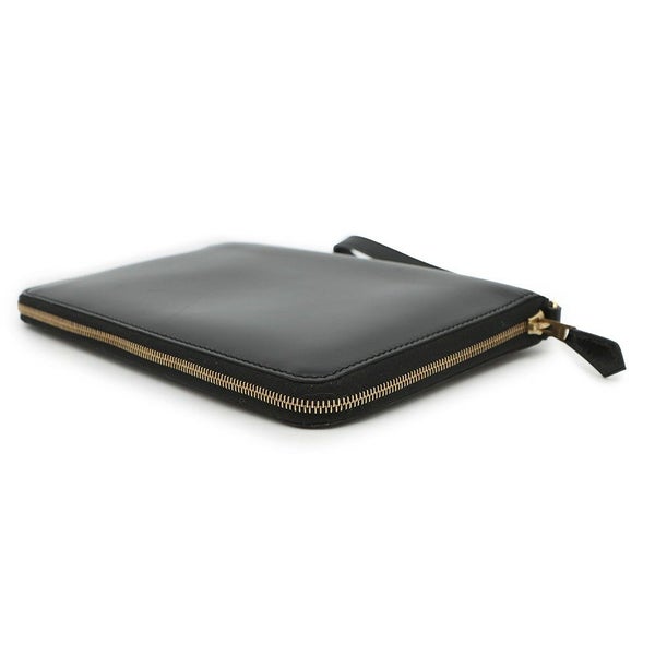 エルメス トラベルケース チャーリー ブラック/ゴールド金具 ボックスカーフ □C刻印 黒