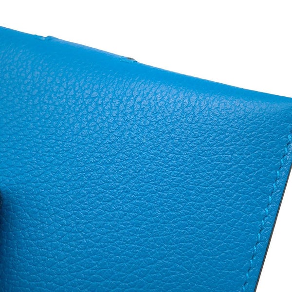 エルメス カードケース RMS ヴェルソ ブルーザンジバル/ヴェールヴェルティゴ/シルバー金具 エバーカラー W刻印