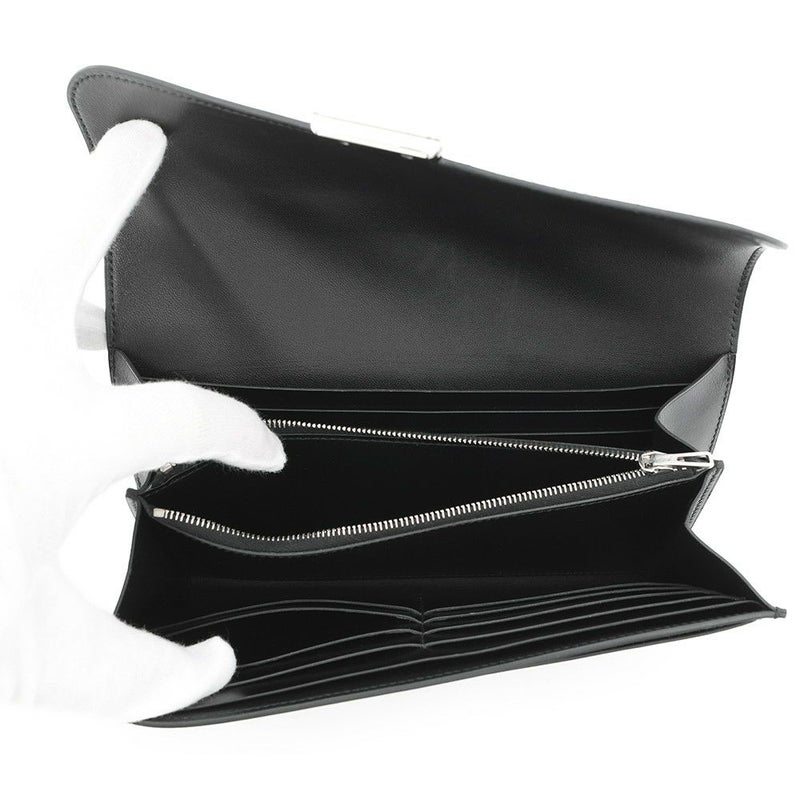 エルメス 長財布 コンスタンス トゥーゴー ロング ブラック/シルバー金具 ボックスカーフ O刻印 財布 黒