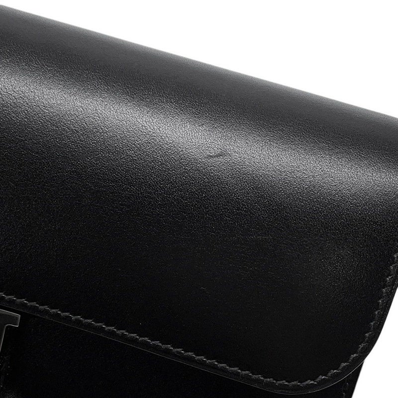 エルメス 長財布 コンスタンス トゥーゴー ロング ブラック/シルバー金具 ボックスカーフ O刻印 財布 黒