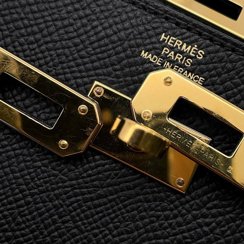 エルメス ケリーウォレット ロング トゥーゴー ブラック/ゴールド金具 エプソン W刻印 HERMES 黒