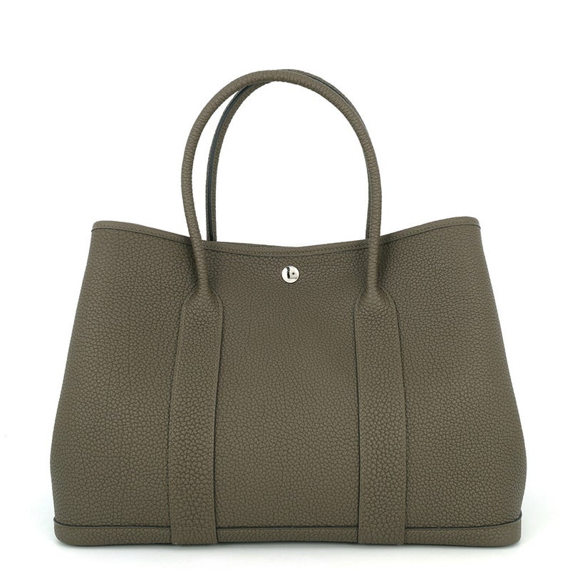 エルメス トートバッグ ガーデンパーティPM ヴェールオリーブ/シルバー金具 ネゴンダ G刻印 HERMES Garden Party