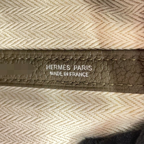 エルメス トートバッグ ガーデンパーティPM ヴェールオリーブ/シルバー金具 ネゴンダ G刻印 HERMES Garden Party