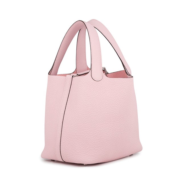 エルメス ハンドバッグ ピコタンロックPM ローズサクラ/シルバー金具 トリヨンクレマンス G刻印 HERMES