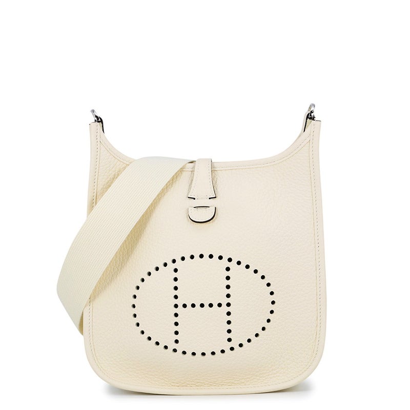 エルメス ショルダーバッグ エブリン3 23 クレーム/シルバー金具 トリヨンクレマンス K刻印 HERMES Evelyne