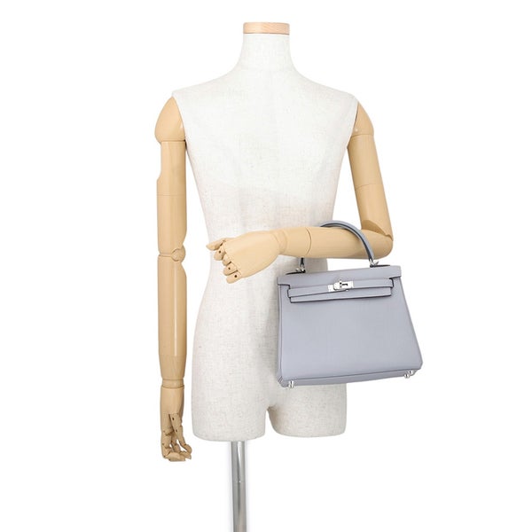 エルメス ハンドバッグ ケリー25 内縫い グリパンタン/シルバー金具 トゴ G刻印 HERMES Kelly 2wayバッグ