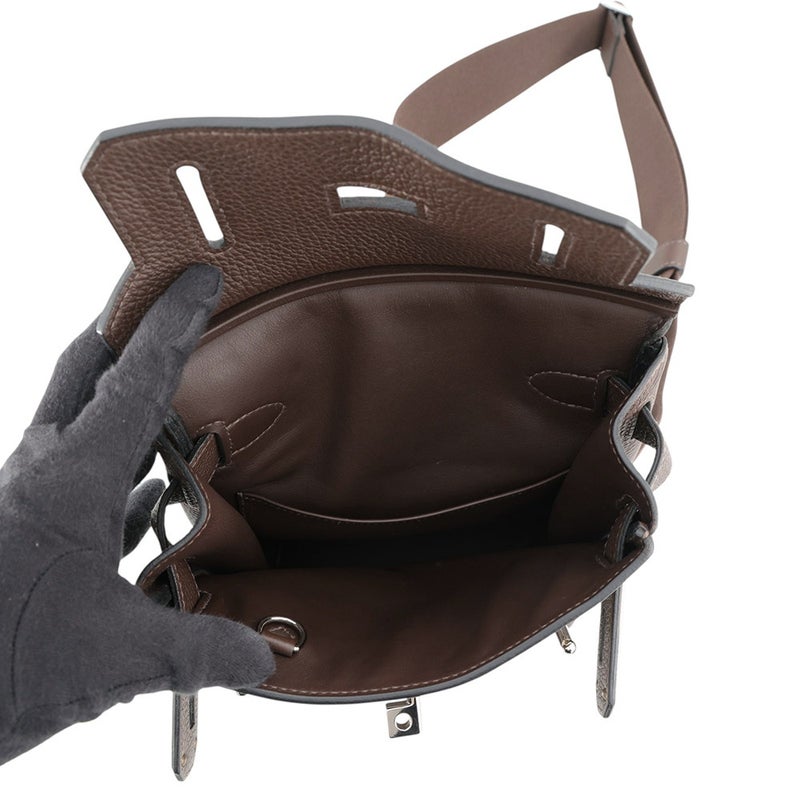 エルメス ボディバッグ ケリー アッカドPM カカオ/シルバー金具 トゴ U刻印 HERMES メンズ