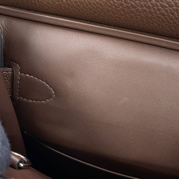 エルメス ボディバッグ ケリー アッカドPM カカオ/シルバー金具 トゴ U刻印 HERMES メンズ