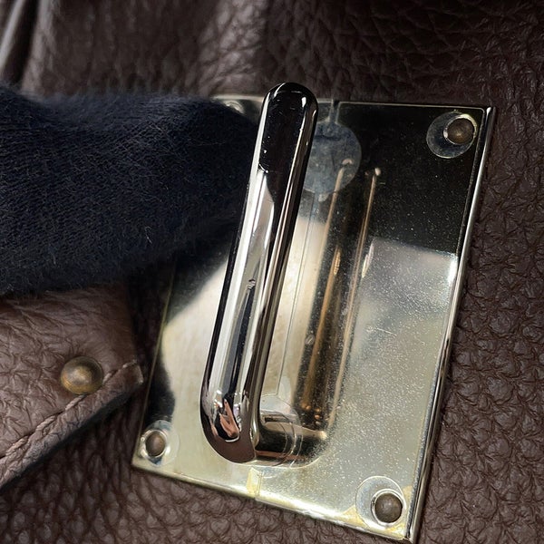 エルメス ボディバッグ ケリー アッカドPM カカオ/シルバー金具 トゴ U刻印 HERMES メンズ