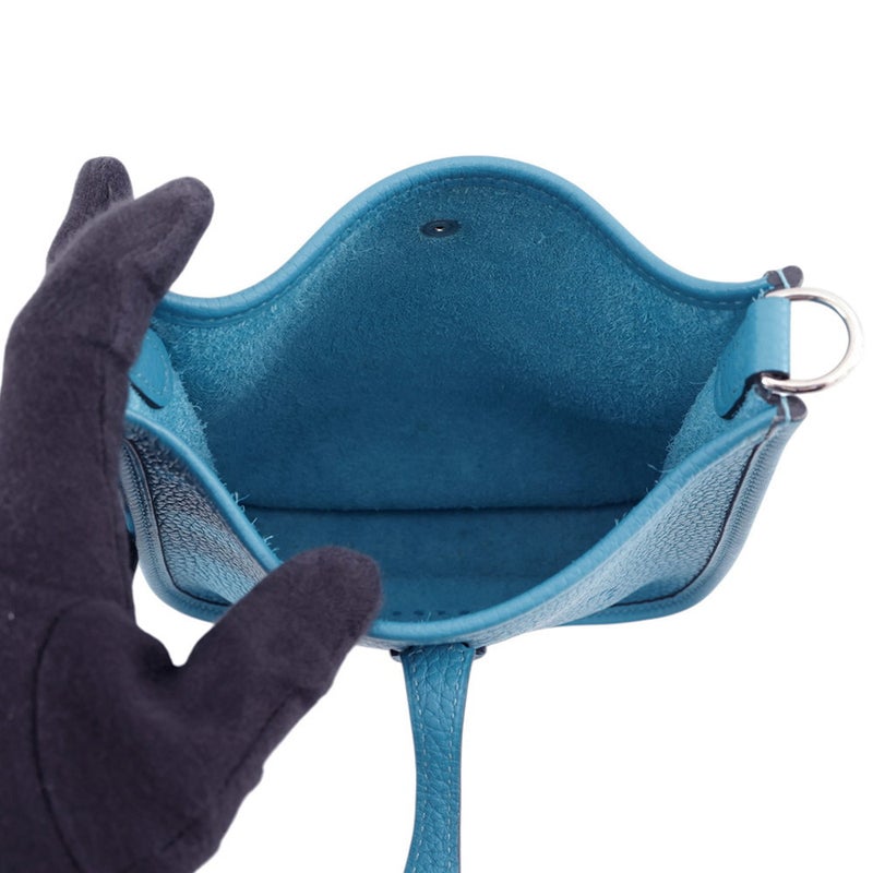 エルメス ショルダーバッグ エブリンTPM 111cm アマゾン コバルト/シルバー金具 トリヨンクレマンス □R刻印 HERMES