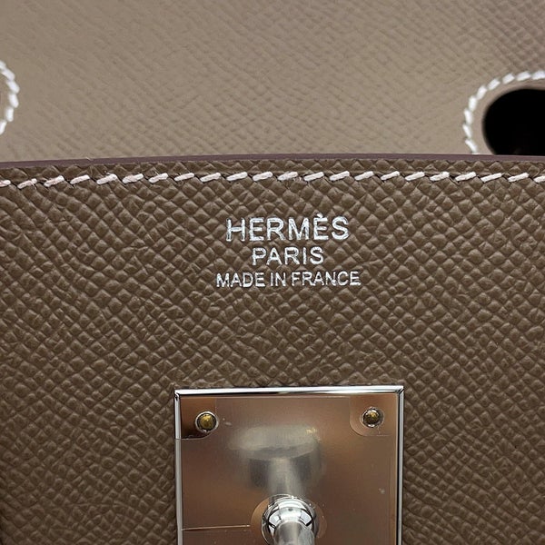 エルメス バーキン30 エトゥープ/シルバー金具 エプソン B刻印 HERMES Birkin ハンドバッグ