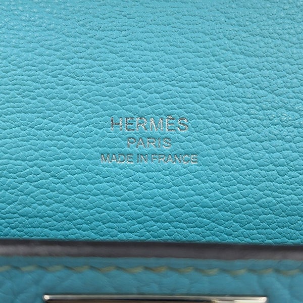 エルメス ショルダーバッグ ジプシエール28 ブルーアトール/ゴールド金具 トリヨンクレマンス/スイフト T刻印 HERMES