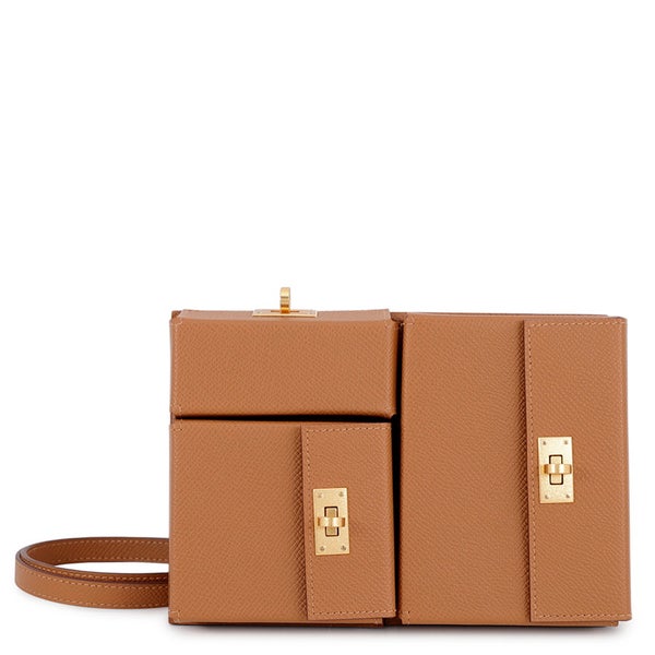 エルメス ケリー マルチポケット トゥーゴー ポーチ ゴールド/ゴールド金具 エプソン K刻印 HERMES