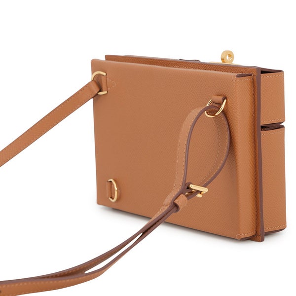 エルメス ケリー マルチポケット トゥーゴー ポーチ ゴールド/ゴールド金具 エプソン K刻印 HERMES
