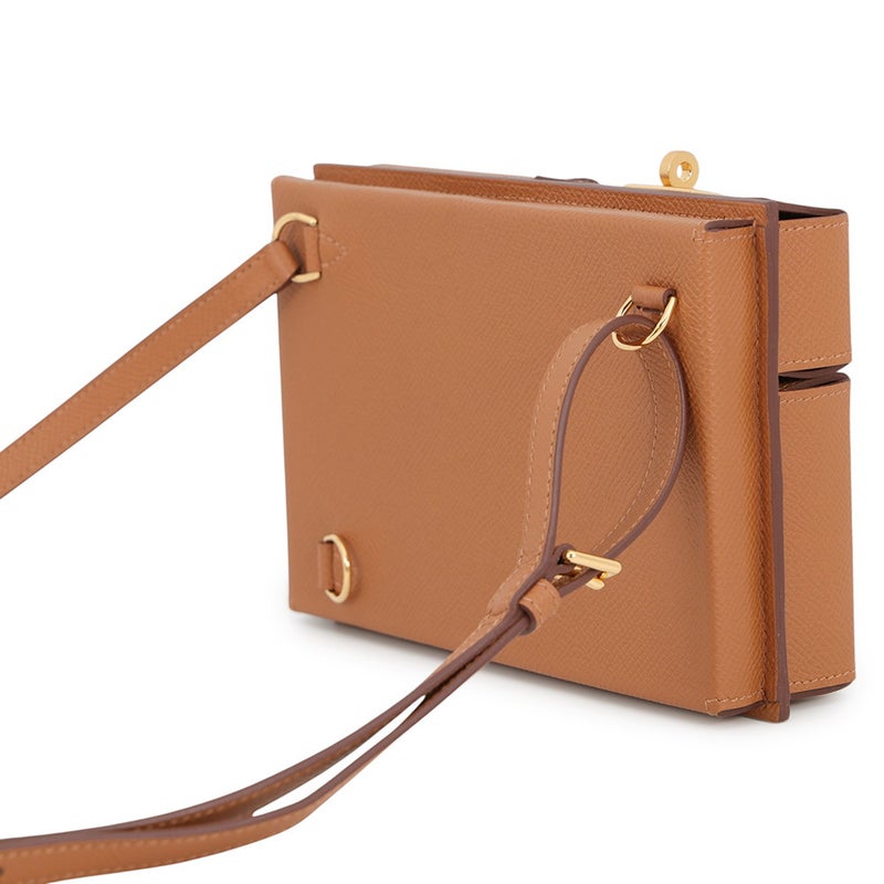エルメス ケリー マルチポケット トゥーゴー ポーチ ゴールド/ゴールド金具 エプソン K刻印 HERMES