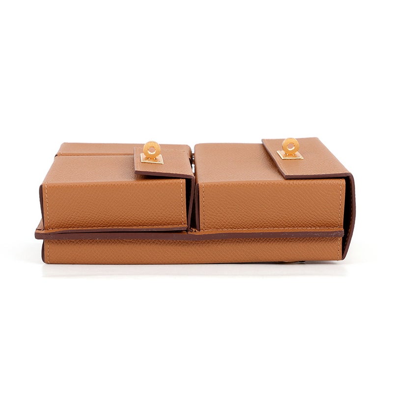 エルメス ケリー マルチポケット トゥーゴー ポーチ ゴールド/ゴールド金具 エプソン K刻印 HERMES