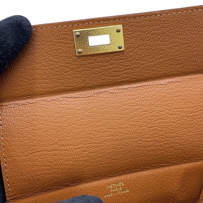エルメス ケリー マルチポケット トゥーゴー ポーチ ゴールド/ゴールド金具 エプソン K刻印 HERMES