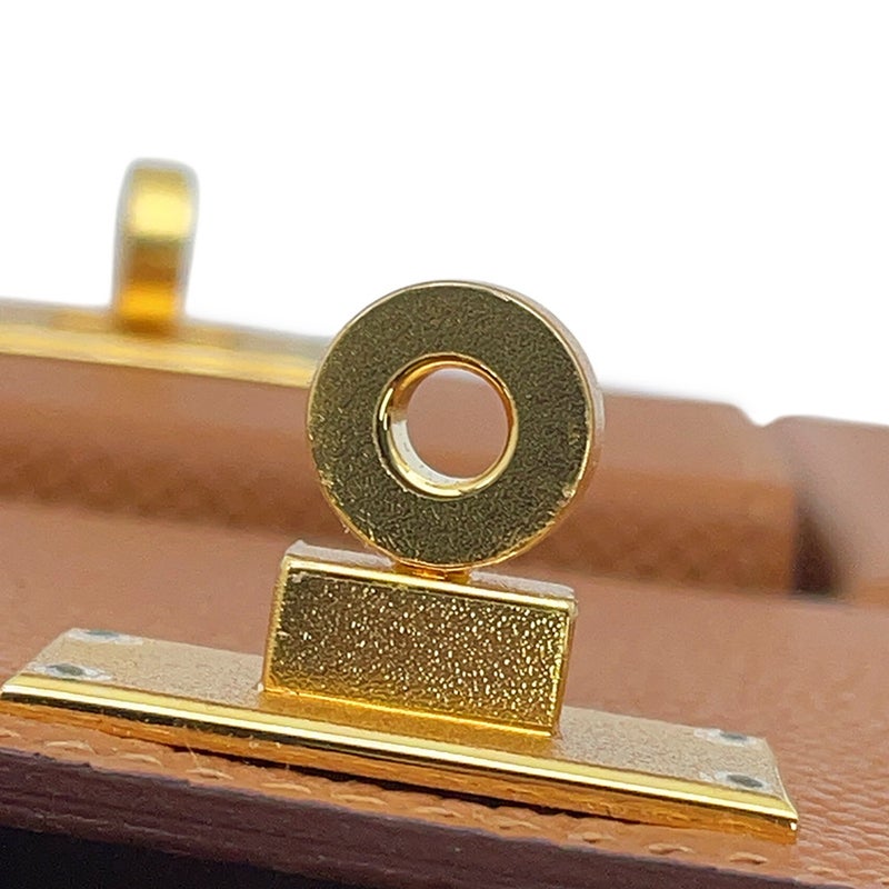 エルメス ケリー マルチポケット トゥーゴー ポーチ ゴールド/ゴールド金具 エプソン K刻印 HERMES