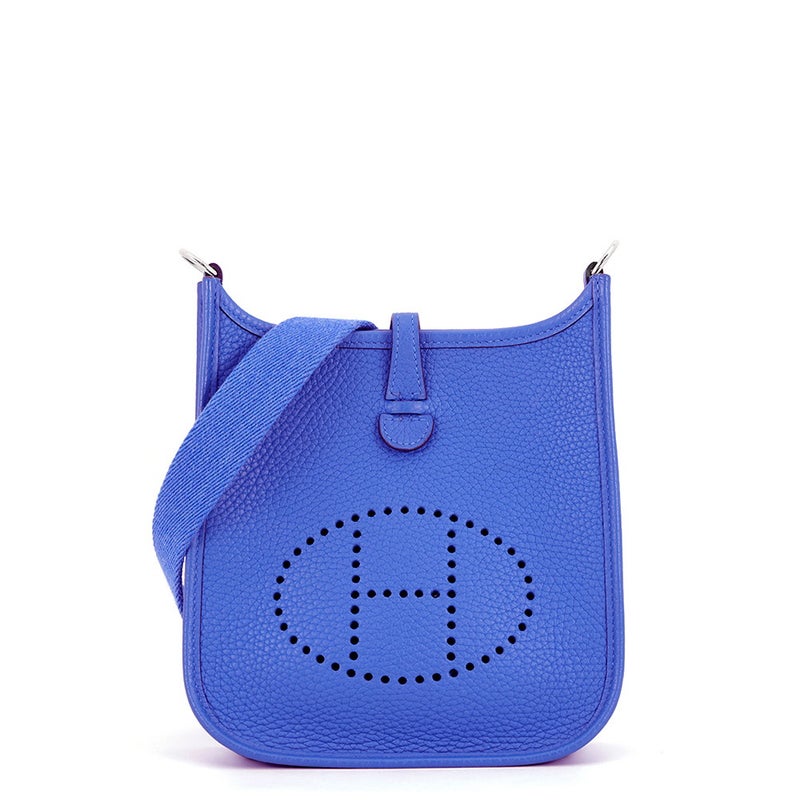 エルメス ショルダーバッグ エブリンTPM 111cm アマゾン ブルーゼリージュ/シルバー金具 トリヨンクレマンス U刻印 HERMES
