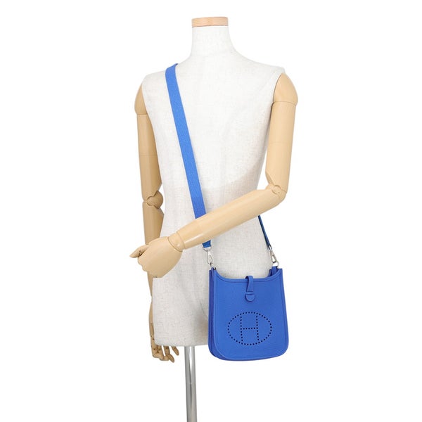 エルメス ショルダーバッグ エブリンTPM 111cm アマゾン ブルーゼリージュ/シルバー金具 トリヨンクレマンス U刻印 HERMES