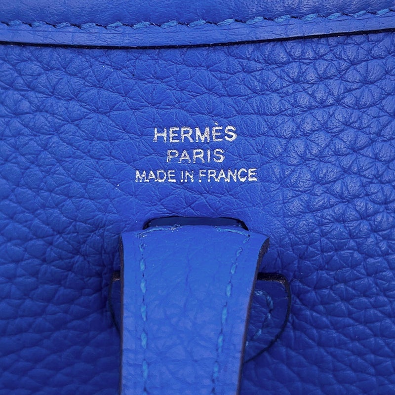 エルメス ショルダーバッグ エブリンTPM 111cm アマゾン ブルーゼリージュ/シルバー金具 トリヨンクレマンス U刻印 HERMES
