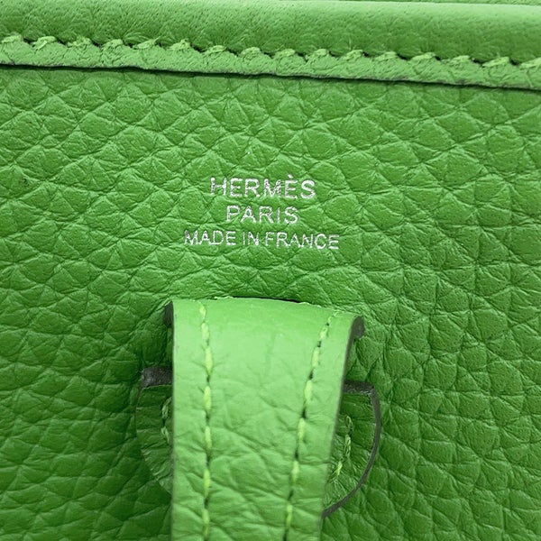 エルメス ショルダーバッグ エブリンTPM 111cm アマゾン ヴェールユッカ/シルバー金具 トリヨンクレマンス G刻印 HERMES