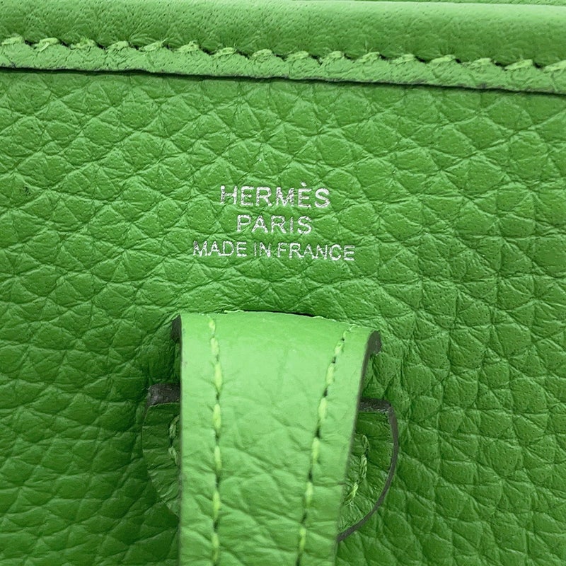 エルメス ショルダーバッグ エブリンTPM 111cm アマゾン ヴェールユッカ/シルバー金具 トリヨンクレマンス G刻印 HERMES