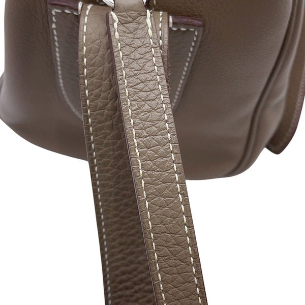 エルメス ショルダーバッグ プティ クーリエ エトゥープ/シルバー金具 エバーカラー/トリヨンクレマンス W刻印 HERMES