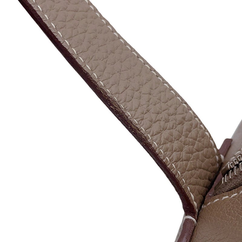 エルメス ショルダーバッグ プティ クーリエ エトゥープ/シルバー金具 エバーカラー/トリヨンクレマンス W刻印 HERMES