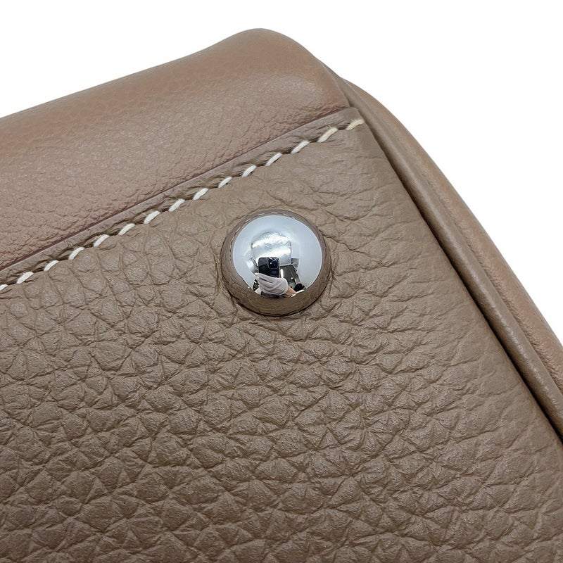 エルメス ショルダーバッグ プティ クーリエ エトゥープ/シルバー金具 エバーカラー/トリヨンクレマンス W刻印 HERMES