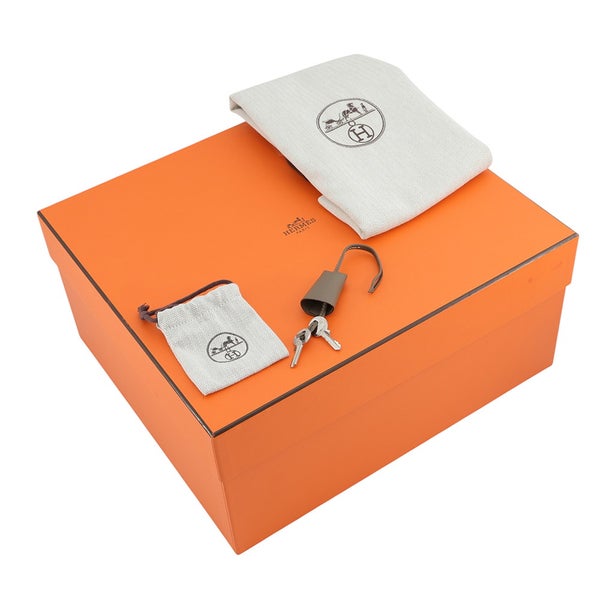 エルメス ショルダーバッグ プティ クーリエ エトゥープ/シルバー金具 エバーカラー/トリヨンクレマンス W刻印 HERMES