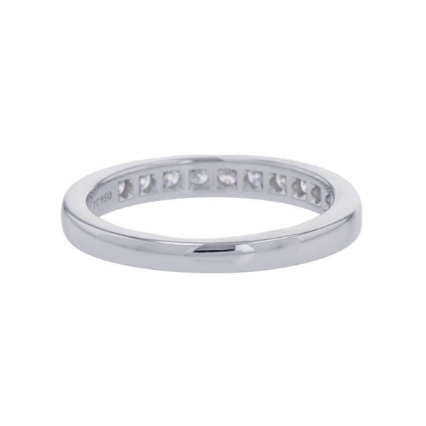 ティファニー リング ハーフ エタニティ チャネルセッティング ダイヤモンド Pt950プラチナ サイズ約13号 Tiffany&Co. 指輪