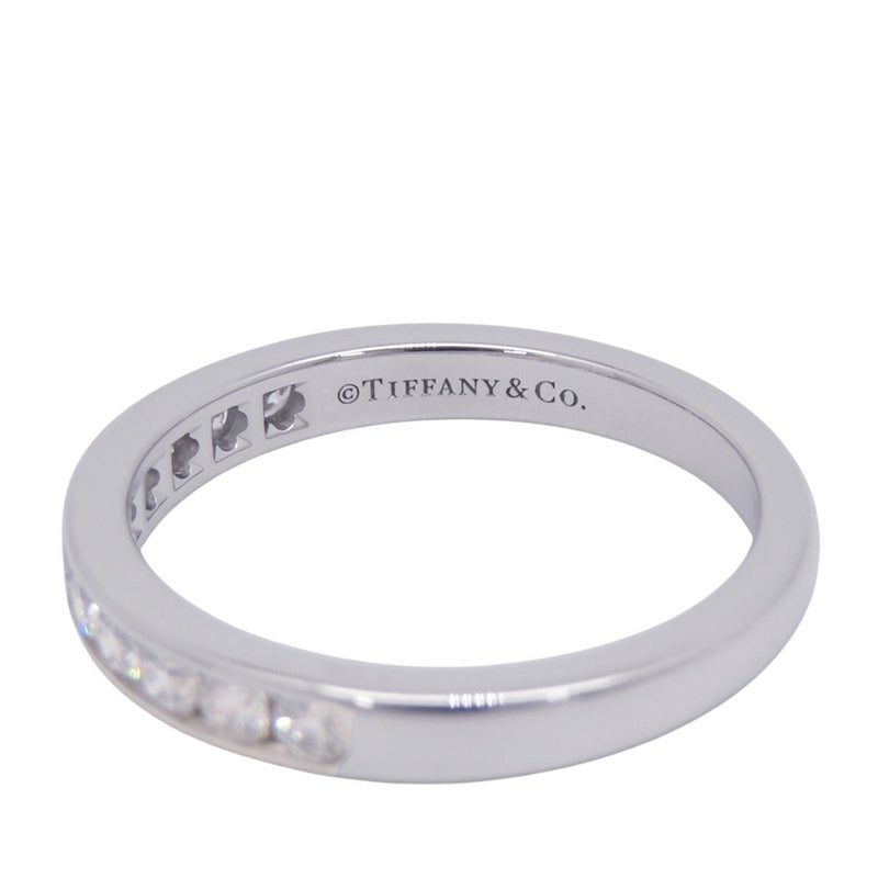 ティファニー リング ハーフ エタニティ チャネルセッティング ダイヤモンド Pt950プラチナ サイズ約13号 Tiffany&Co. 指輪